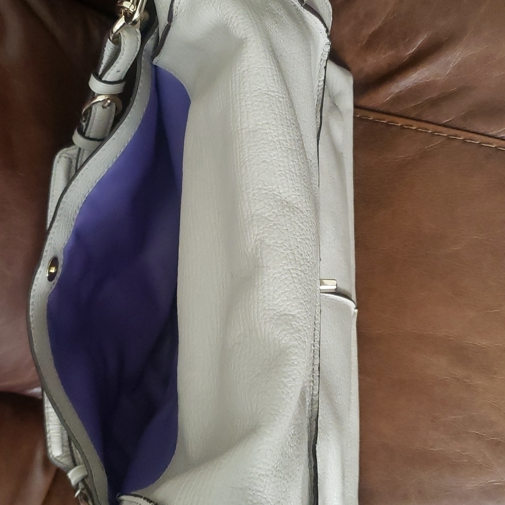 HP. Coach 28219 Madison Pinnacle Large Textured Leather Satchel - Picture 5 of 16